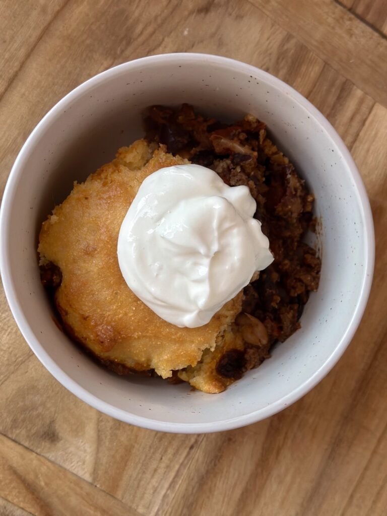 Gluten Free Cornbread Chili Pie by leahxglutenfree - FoodSocial