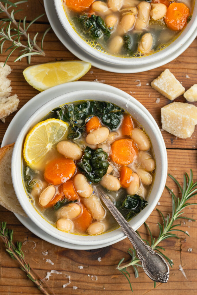 Lemony White Bean Soup by Priscilla Lawrence FoodSocial