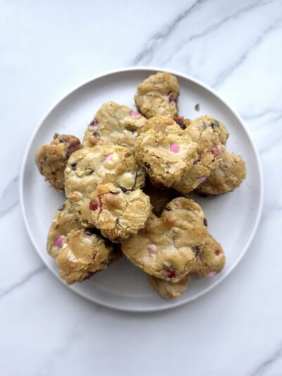 Gluten Free Valentine’s Day Blondies