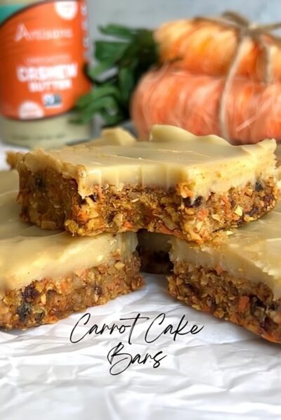 No Bake Carrot Cake Bars!