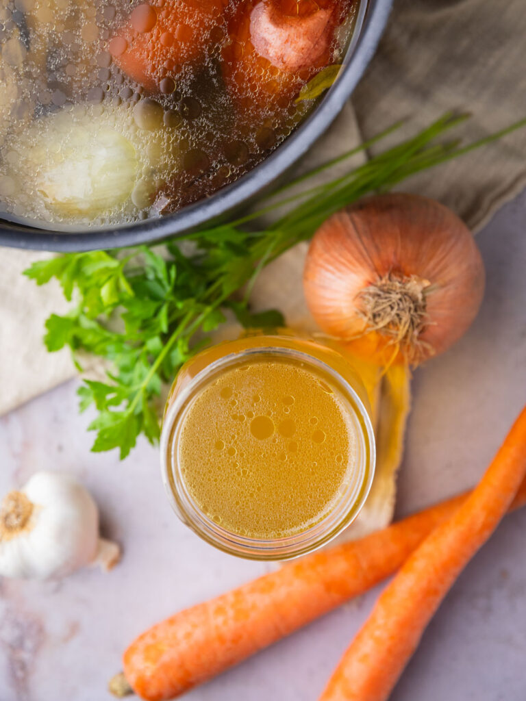 Homemade Chicken Stock by scarlatifamilykitchen - FoodSocial