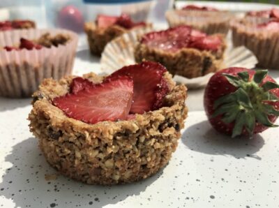 Strawberry Pie Cookie Cups (Vegan, Peanut-Free)