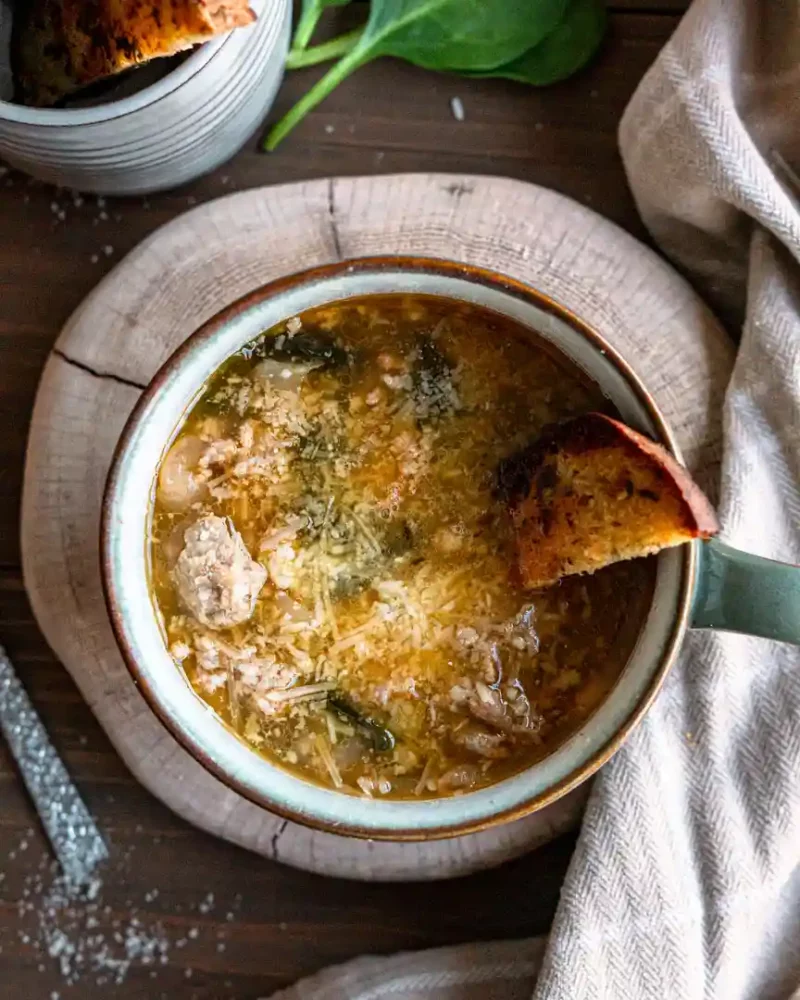 Escarole, Bean and Italian Sausage Soup by Stillwood Kitchen - FoodSocial