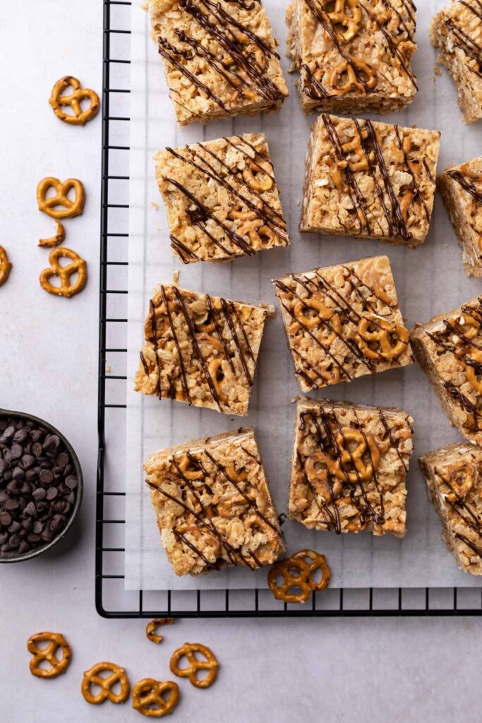 Maple Caramel Almond Butter Rice Krispie Treats by The Sweet Occasion - FoodSocial