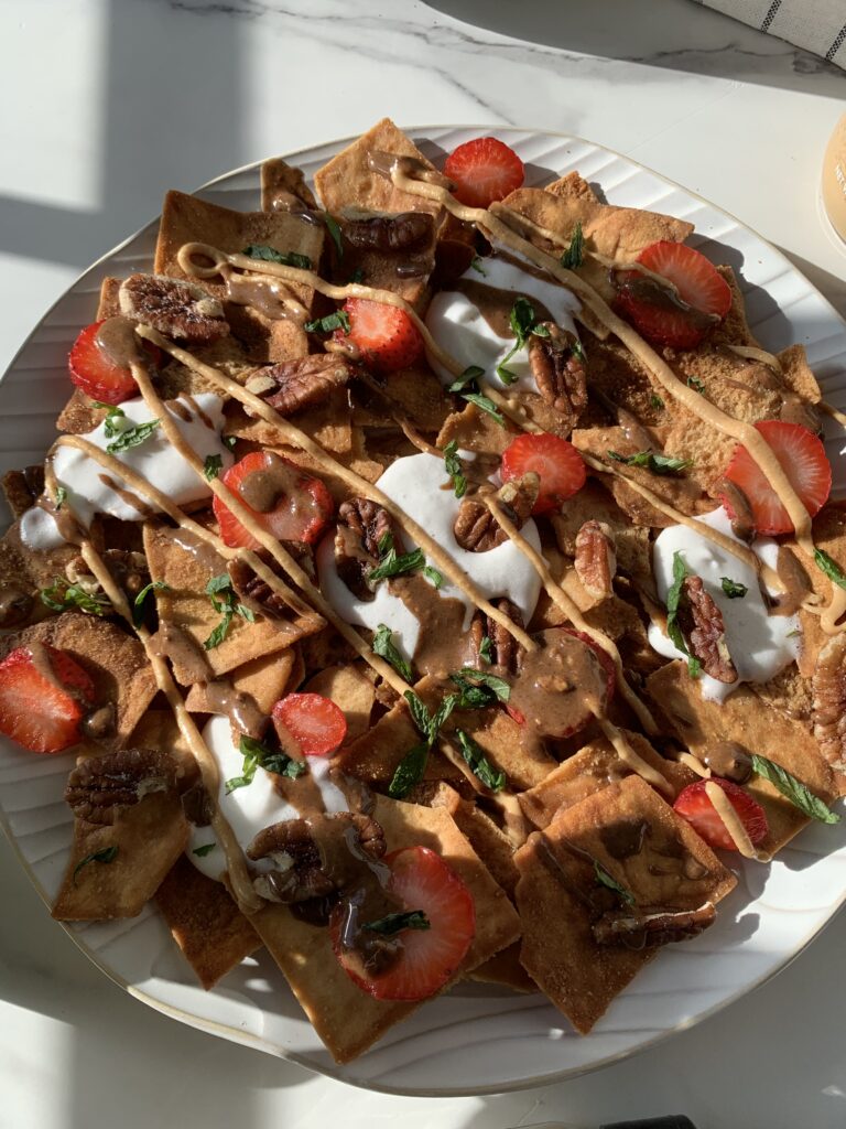 Dessert Nachos (Vegan) by Chloe's Creative Kitchen - FoodSocial