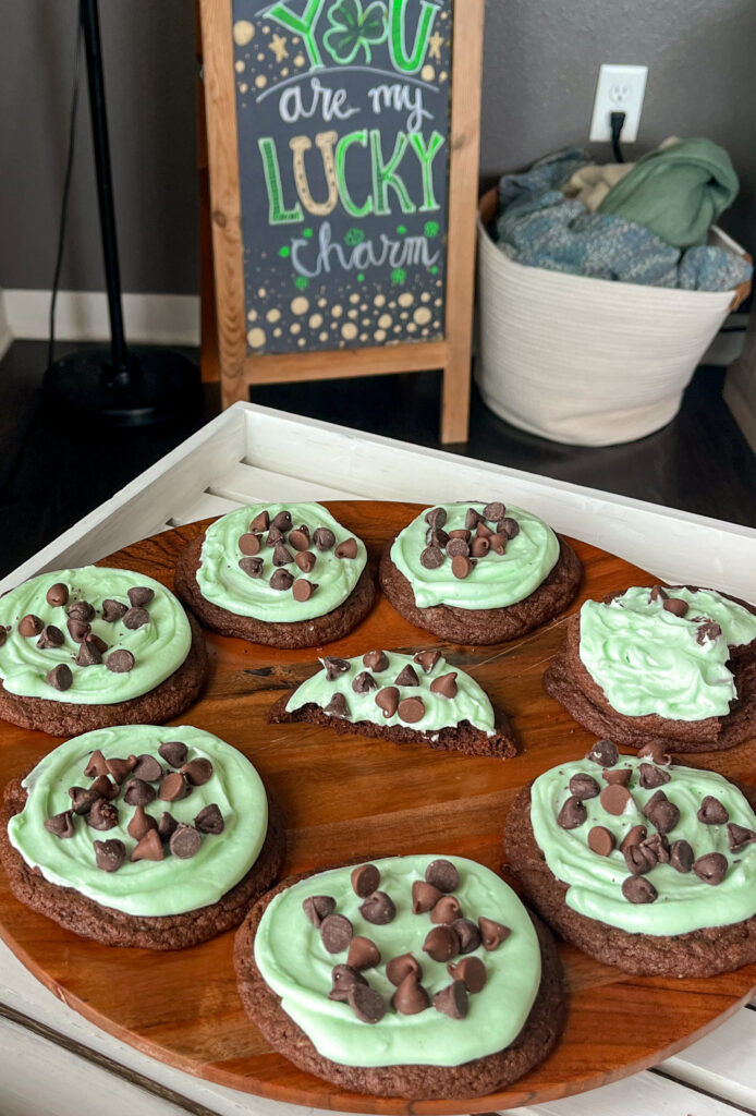 Dairy-Free Grasshopper Cookies by maggiebakesgrace - FoodSocial