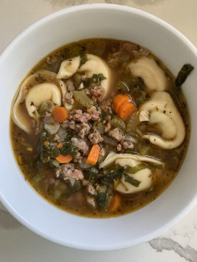 Sausage Tortelloni Soup (GF)