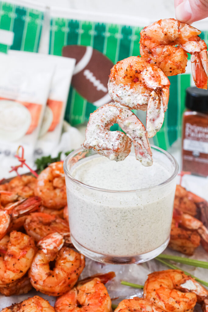 Easy Shrimp Skewers with Ranch (Gluten-Free Dairy-Free) by Katie | A Latta Eats - FoodSocial