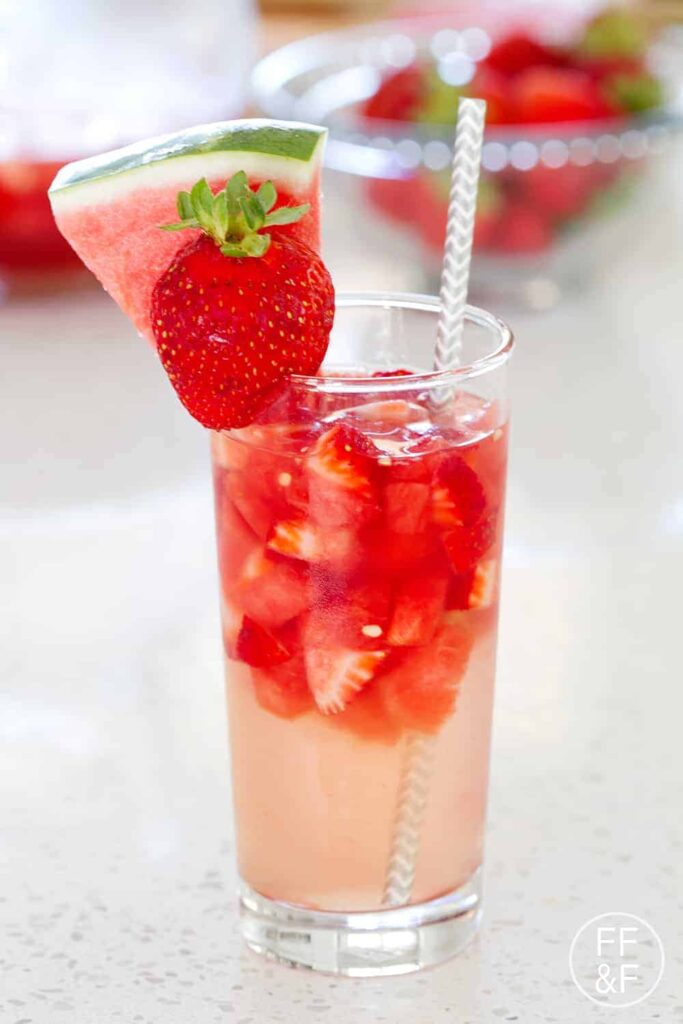 Watermelon Strawberry Sangria by Beth Chen - FoodSocial