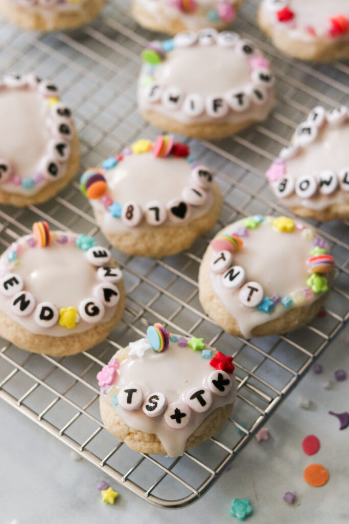 Taylor Swift Super Bowl Cookies – Friendship Bracelet Cookies (Gluten Free) by What Great Grandma At