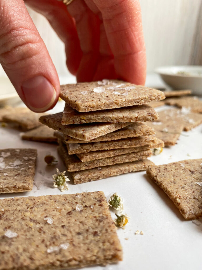 Almond Flour Crackers (Paleo, Vegan) by bakeitpaleo - FoodSocial
