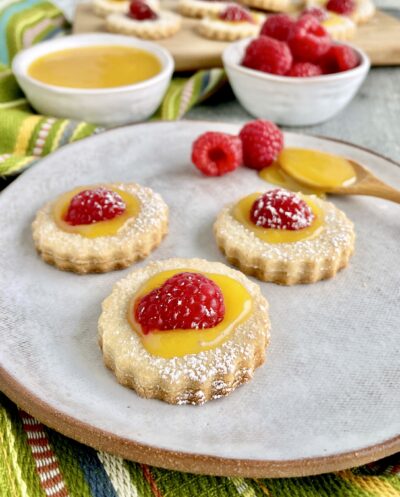 Lemon Curd Linzer Cookies (Paleo/Gluten Free)