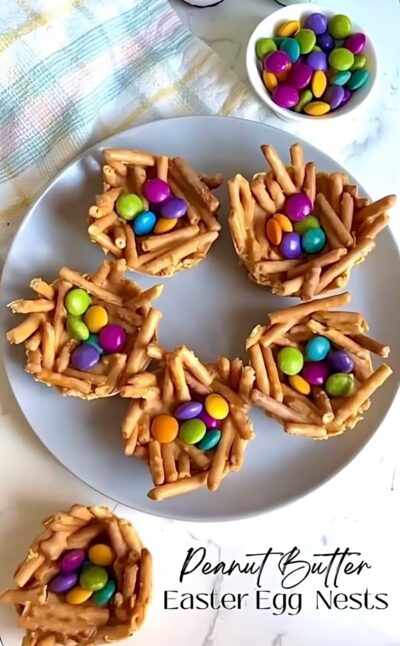 Easter Nest Peanut Butter Haystacks!