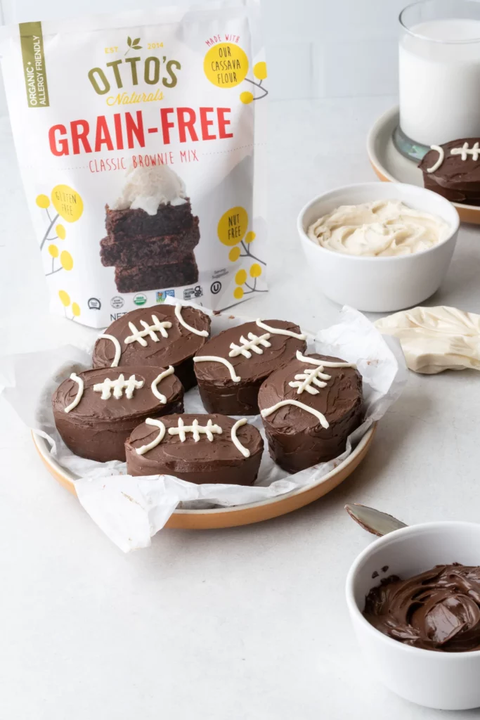 Grain-Free Football Brownies by Otto's Naturals - FoodSocial
