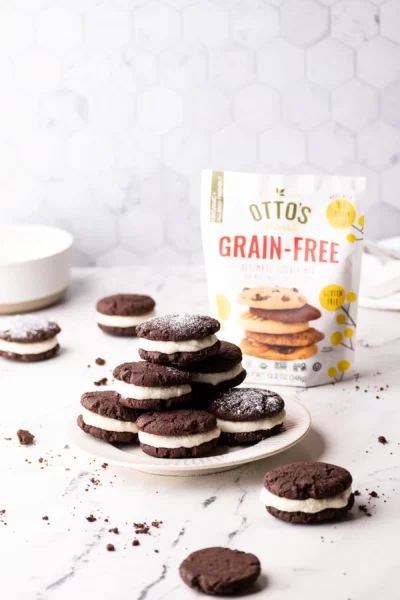 Grain-Free Chocolate Mint Sandwich Cookies