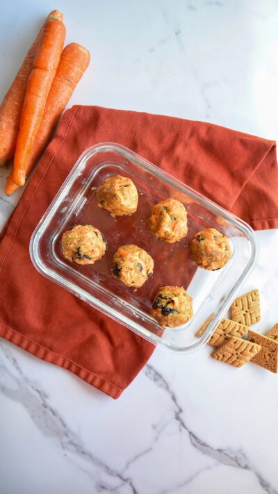 Carrot Raisin Cheesecake Bites