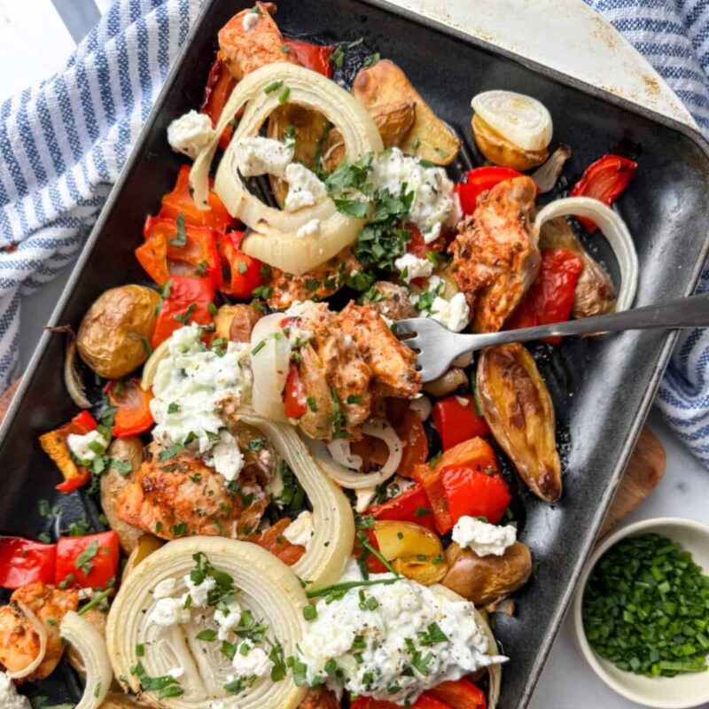 Easy Greek Baked Chicken with Potatoes Recipe (gluten free) by kaylacappiello - FoodSocial