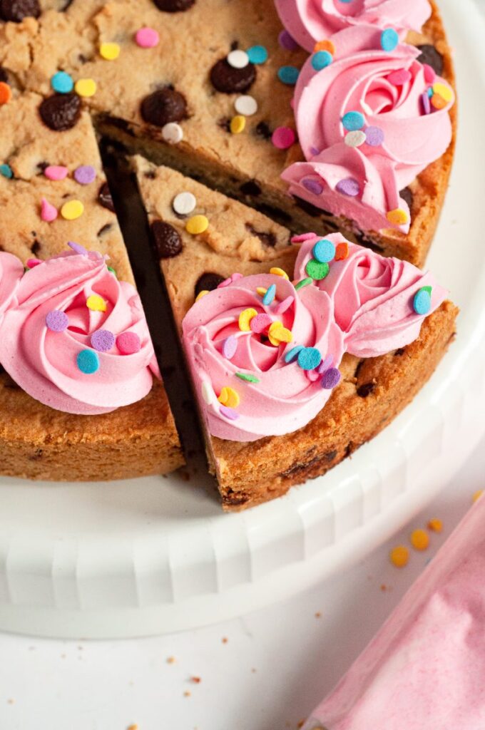 Gluten-Free Chocolate Chip Cookie Cake (Vegan) by Caked By Katie - FoodSocial