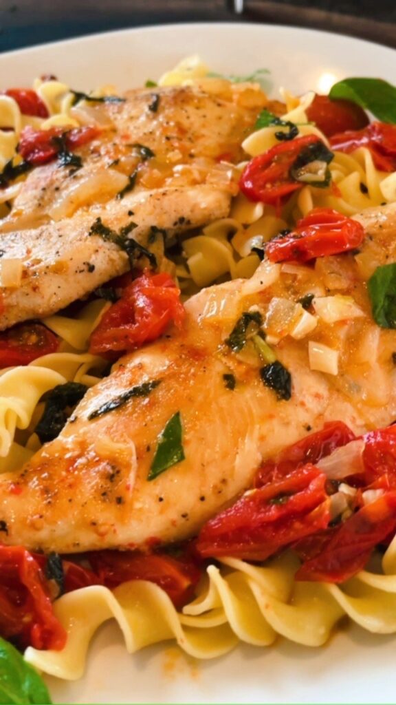 30 Minute One Pan Chicken Pomodoro by Christine Hryniszak - FoodSocial