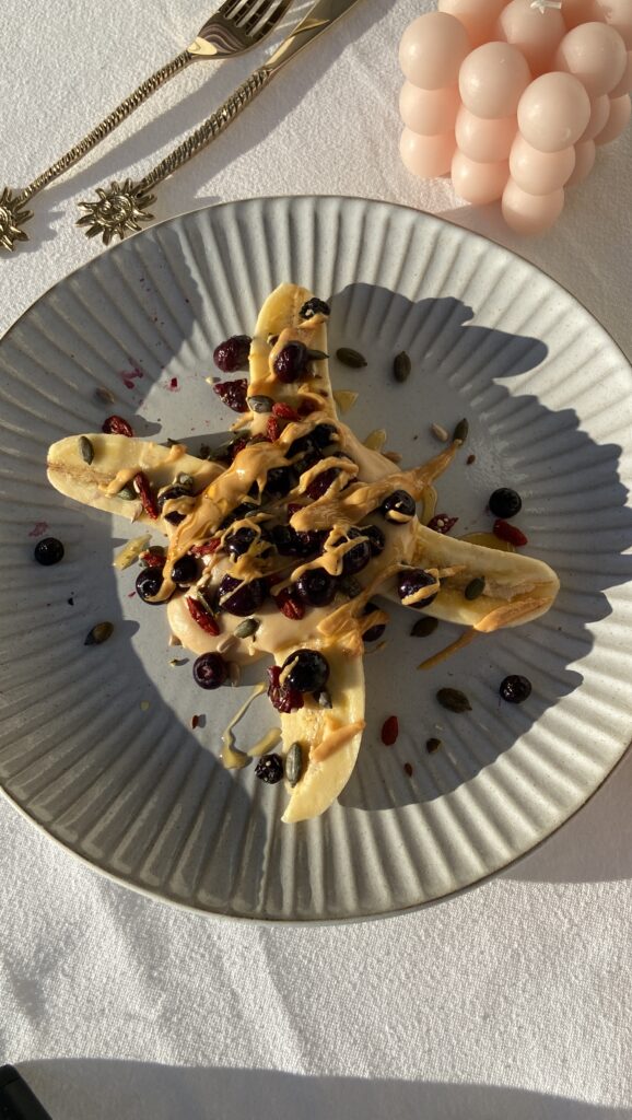 High Protein Banana Split (gf, df) by Chenoa Hill - FoodSocial