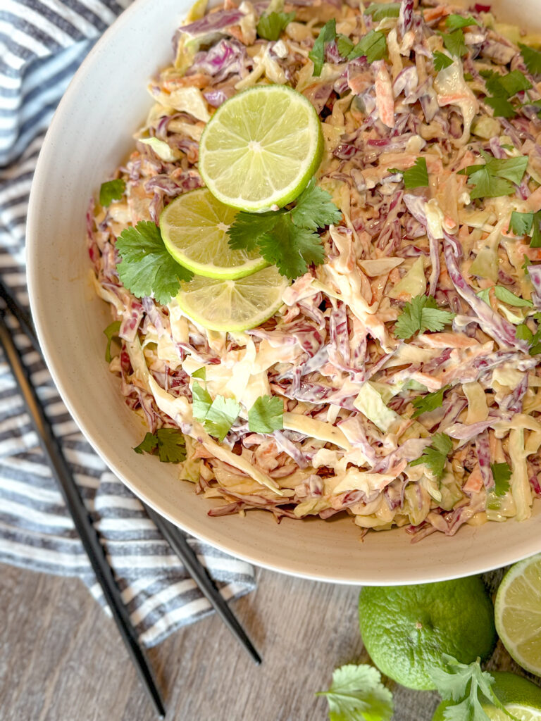 Coleslaw with Avocado (Lime Crema) by Penny's Primal - FoodSocial