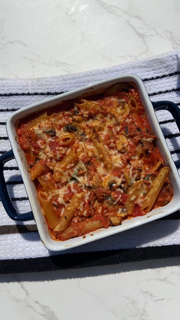 Tuna Tomato Pasta Bake by Chenoa Hill - FoodSocial