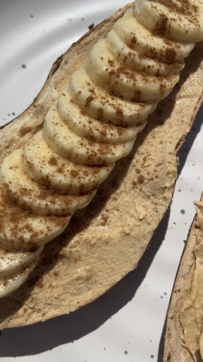 Banana & Cashew Butter Sweet Potato Toast