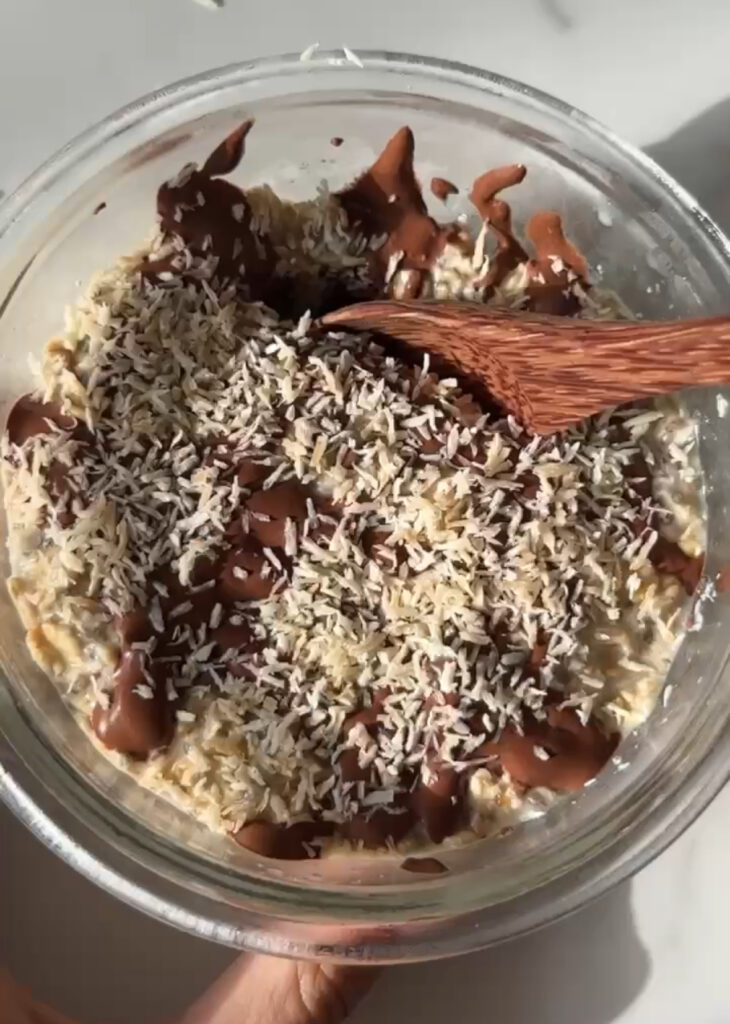 Samoa Cookie Overnight Oats by jennaliveswell - FoodSocial