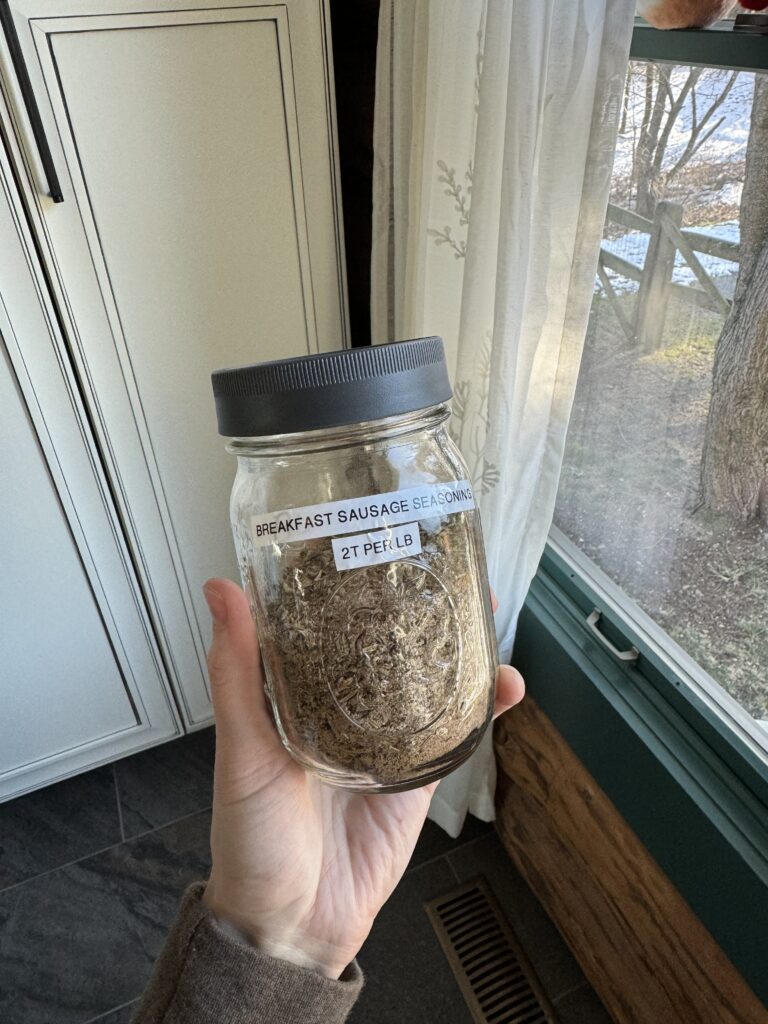 Breakfast Sausage Seasoning Bulk Pint Jar Recipe by Tasha Tindall - FoodSocial