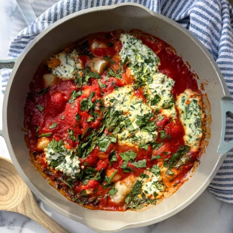 One-pan easy gnocchi with tomato sauce recipe (gluten free) by kaylacappiello - FoodSocial