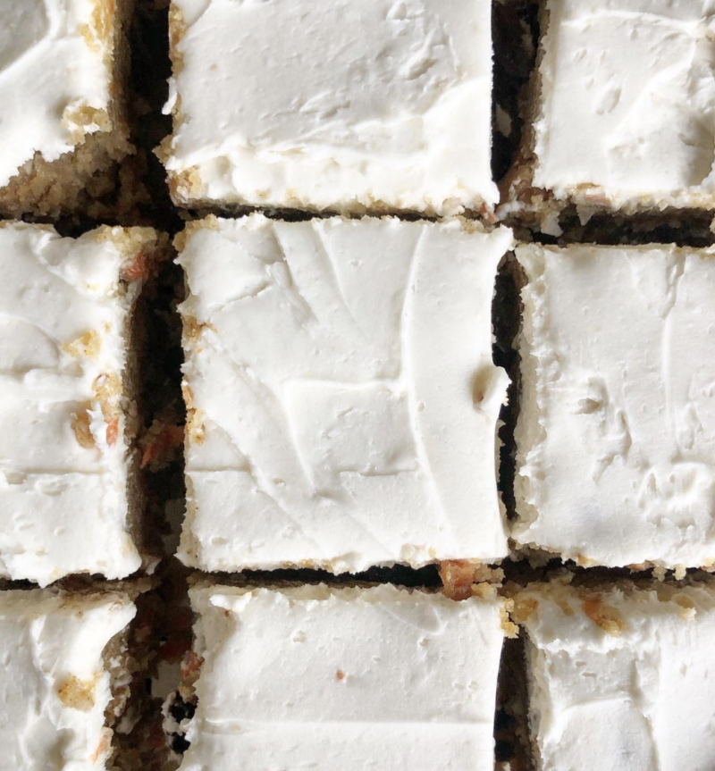 Carrot Cake Bars by Lara Salamone - FoodSocial