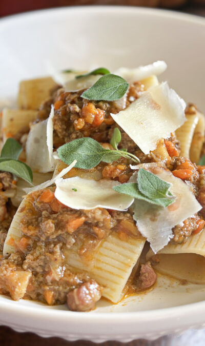 Artusi’s 1881 Adapted Bolognese Recipe with Bison