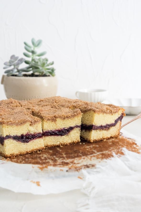 Blueberry Sour Cream Coffee Cake by The Jo Baker - FoodSocial