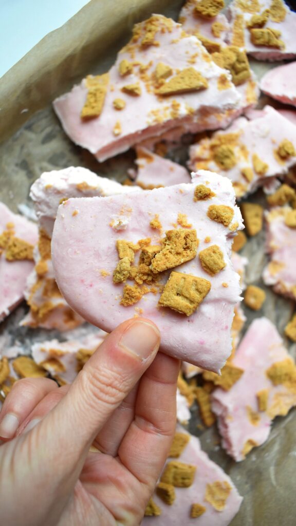 Strawberry Cheesecake Bark by joyfuleatsnbeats - FoodSocial