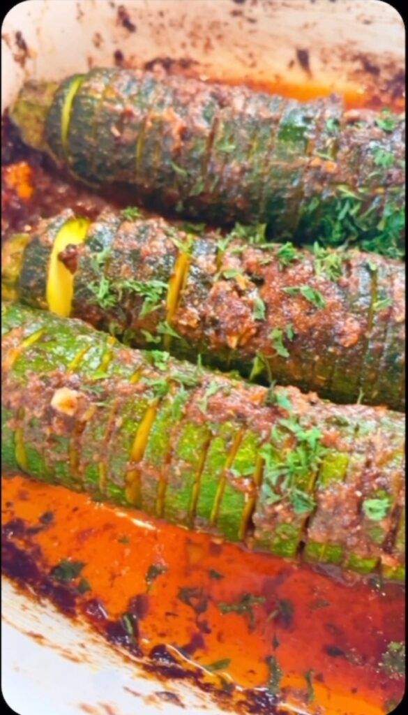 Garlic Parmesan Roasted Zucchini by Christine Hryniszak - FoodSocial