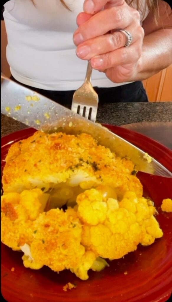Whole Roasted Cauliflower by Christine Hryniszak - FoodSocial