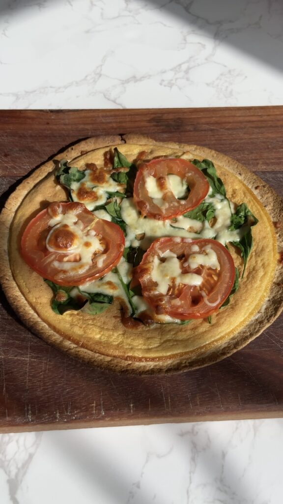 Breakfast Pizza (high protein, vegetarian) by Chenoa Hill - FoodSocial