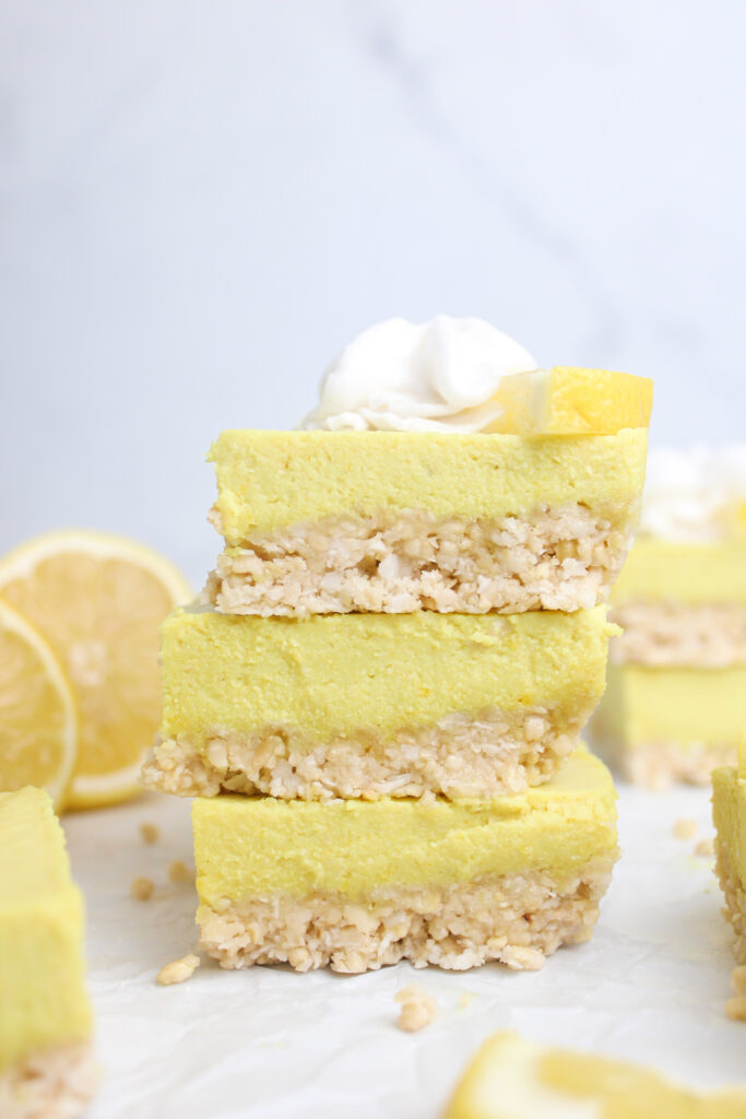 Vegan Lemon Cheesecake Bars by Chloe's Creative Kitchen - FoodSocial