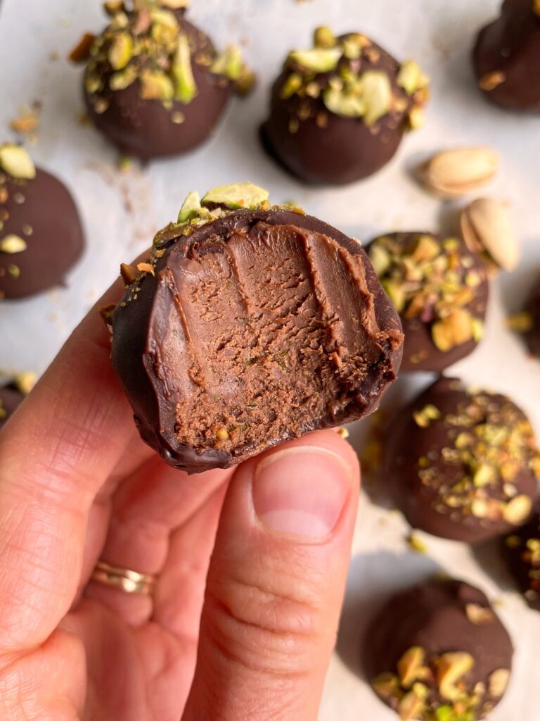 Pistachio Truffles by bakeitpaleo - FoodSocial