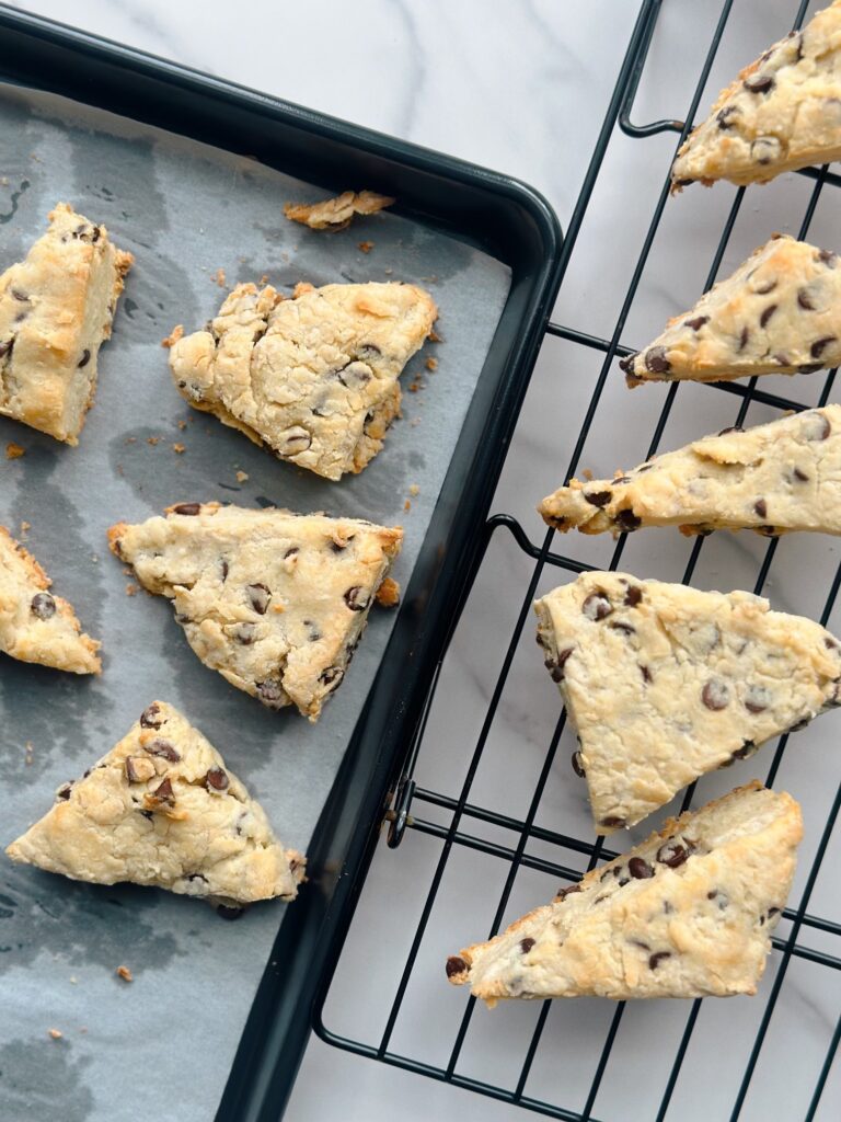 Gluten Free Sour Cream Chocolate Chip Scones by leahxglutenfree - FoodSocial
