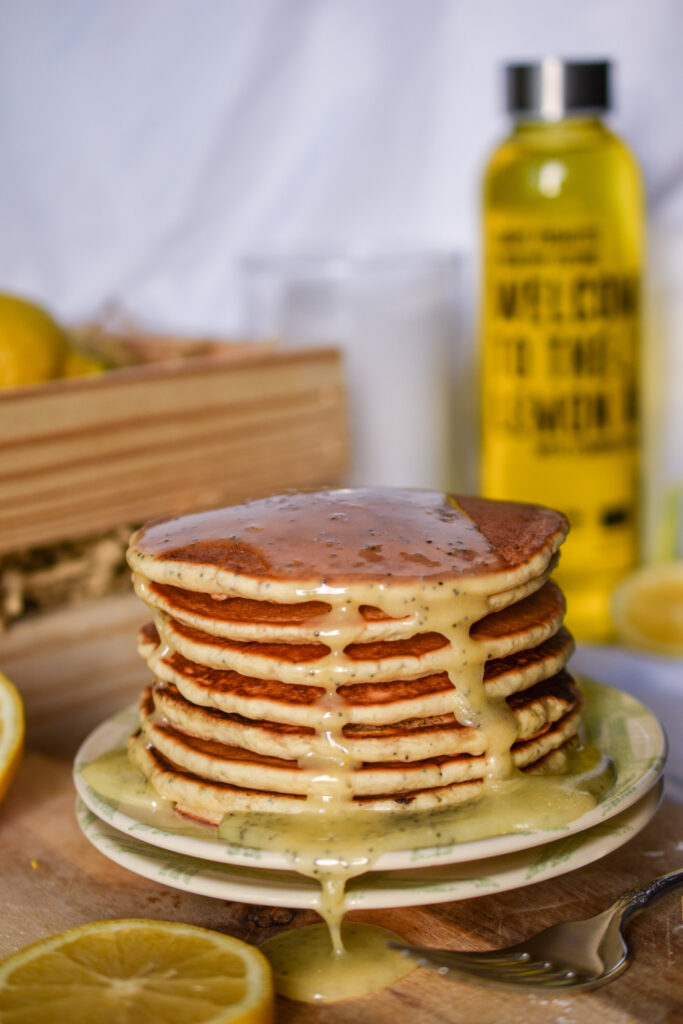 Dairy-Free Lemon Poppyseed Pancakes by maggiebakesgrace - FoodSocial