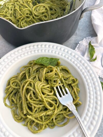 Spinach Avocado Pesto Pasta