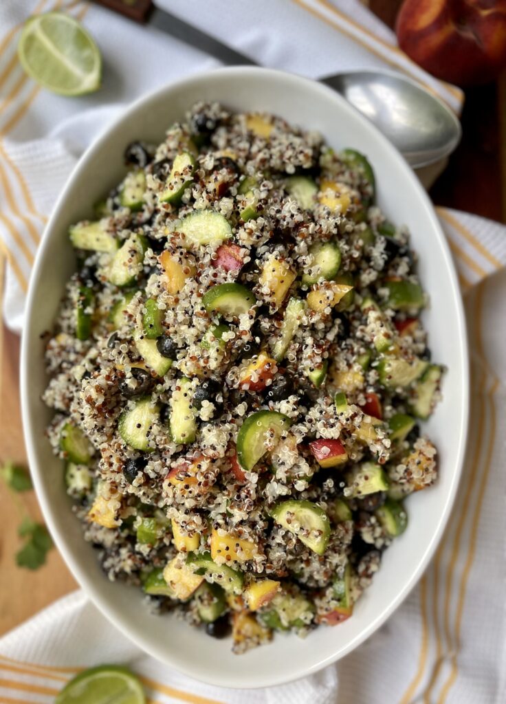 Peach Season Quinoa Salad by foodallergymoms_andmore - FoodSocial