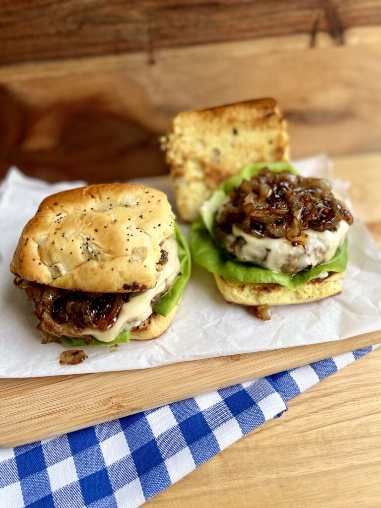 Everything French Onion Burgers by foodallergymoms_andmore - FoodSocial
