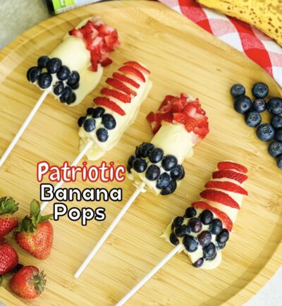 Patriotic Banana Pops