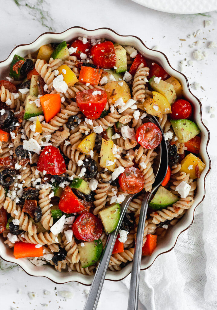 Mediterranean Pasta Salad by Caked By Katie - FoodSocial