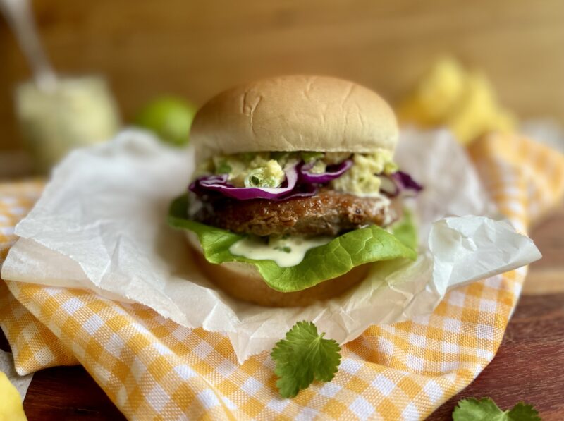 Island-Style Teriyaki Pork Burgers by foodallergymoms_andmore - FoodSocial
