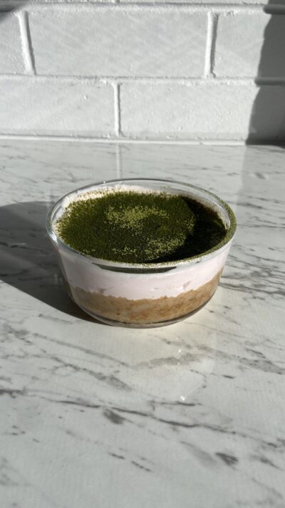 Strawberry Matcha Overnight Weetbix