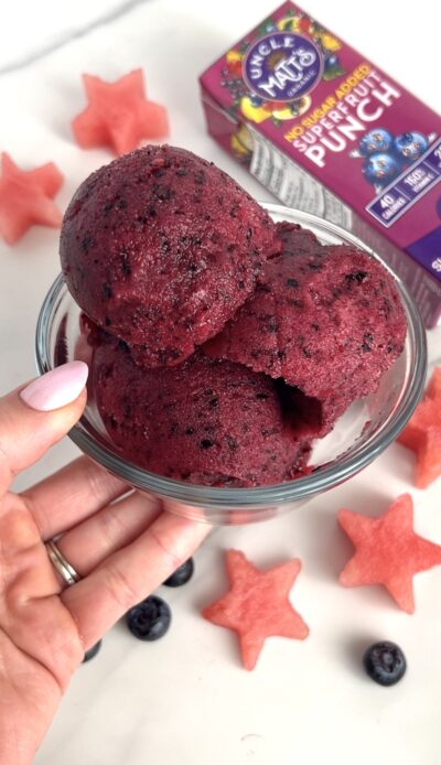 Easy Blueberry Sorbet