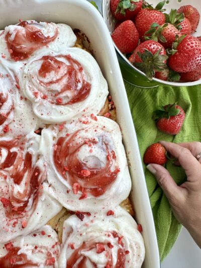 Strawberries N’ Cream Sweet Rolls